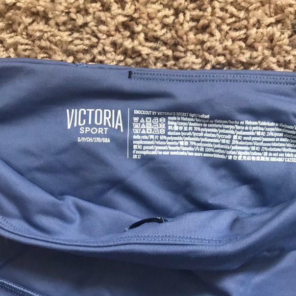Grey/blue mesh detail Victoria sport leggings - Picture 4 of 6